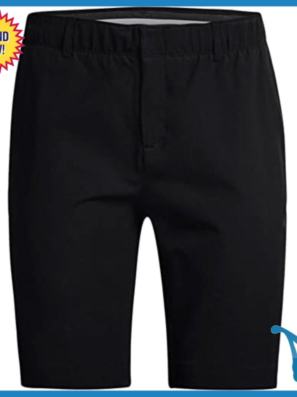 Water-Repellent Stretch Shorts with 4-Way Flex & Adjustable Waist - Picture 3 of 7